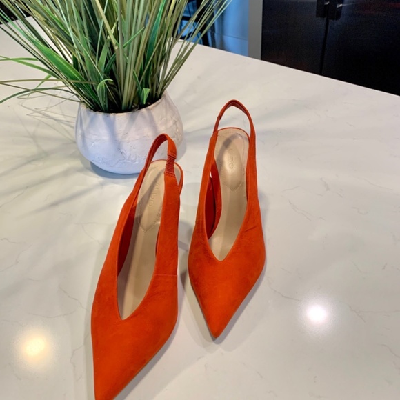 ALDO Suede Point Slingback Heels Sz 8.5 - Picture 2 of 4